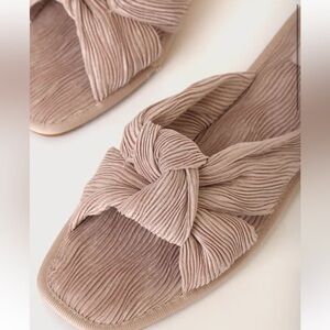 Lulus Azalea Dusty Pink Knotted Slide Sandals - Size 11